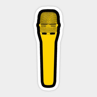 Yellow mic Sticker